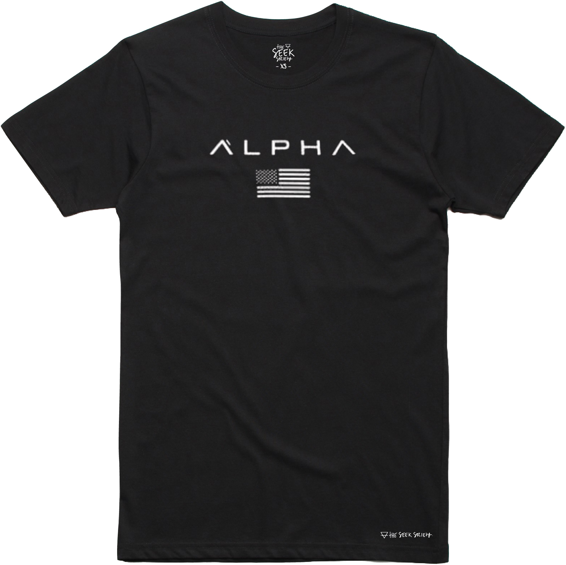 Alpha america men's black t-shirt